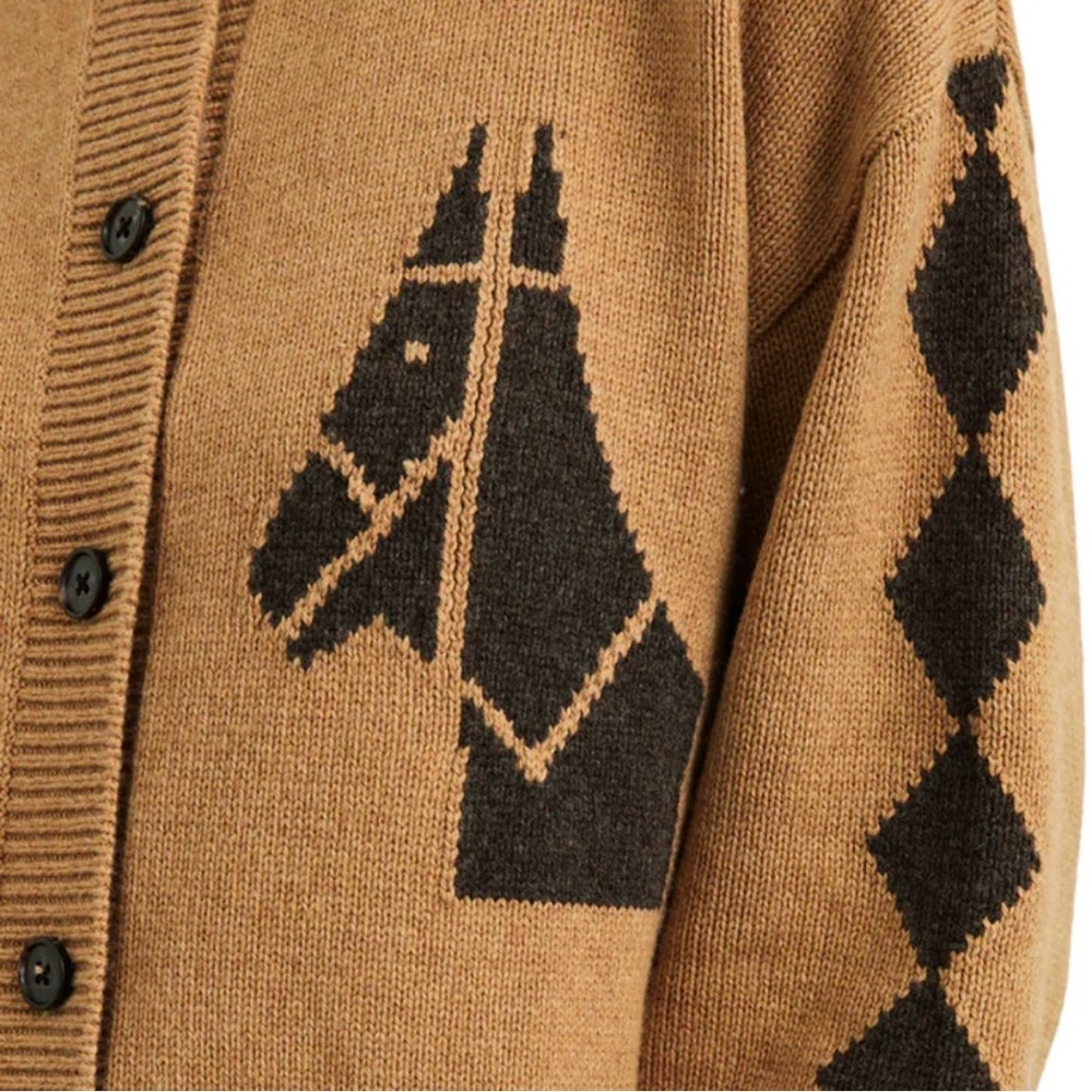 NEW RAILS Mavie Horse Cardigan Camel Cotton/Wool Blend size XL - Picture 5 of 16
